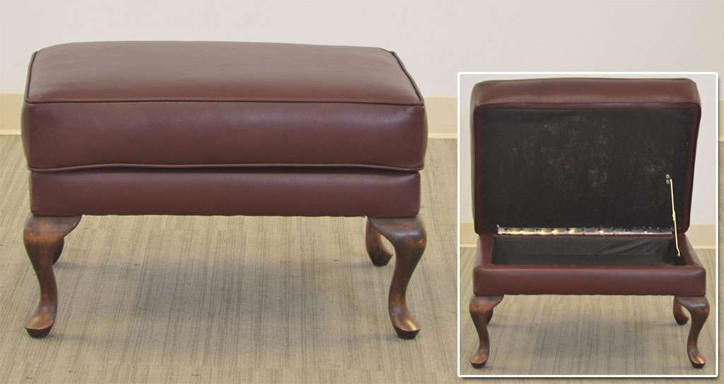 Wingback Ottoman