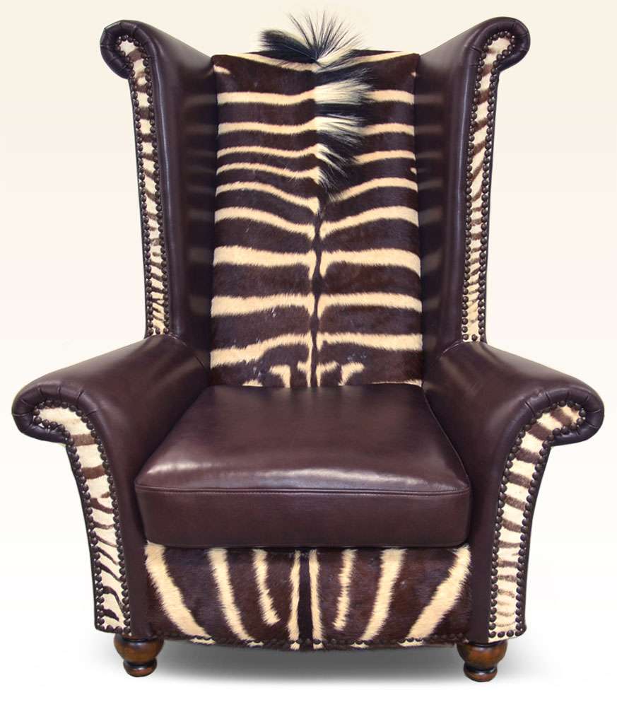 Safari Collection King Chair Zebra