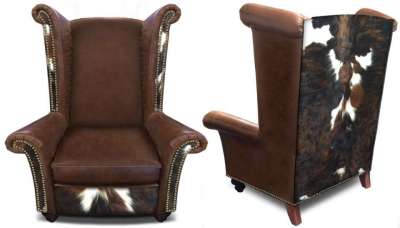 Safari Collection King Chair Hair-on-Hide